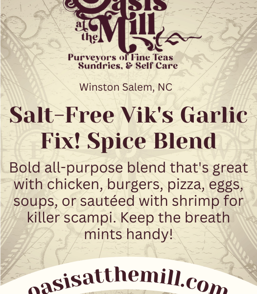 Salt-Free Viks Garlic Fix! Spice Blend 1oz