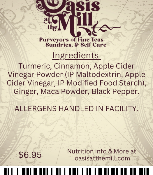 Turmeric Cinnamon Applecidervinegarpowder 1oz