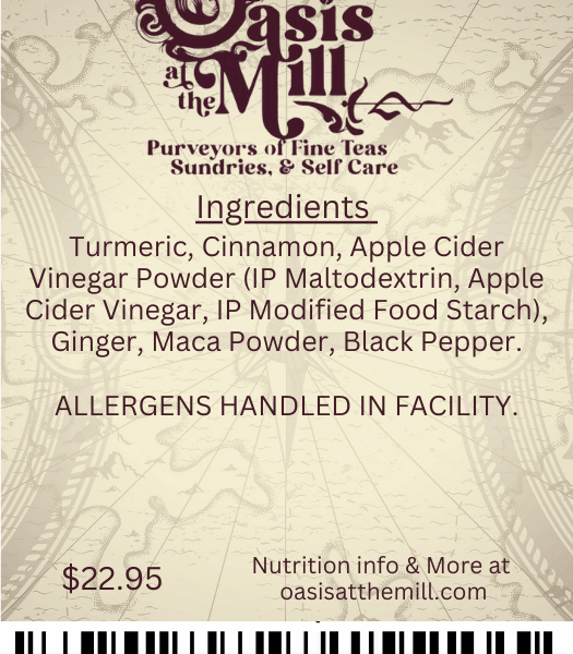 Turmeric Cinnamon Applecidervinegarpowder 4oz